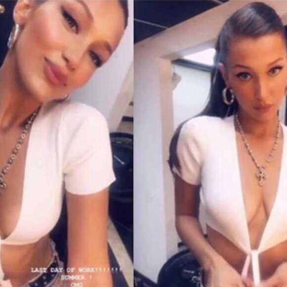 Aritzia Wilfred Elouan Front Tie Kniy Top Size M Blush - Picture 4 of 8